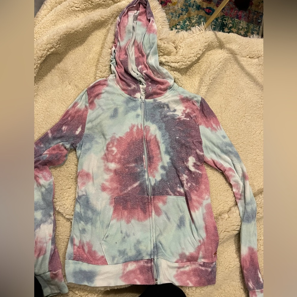 Tie dye PINK full zip!